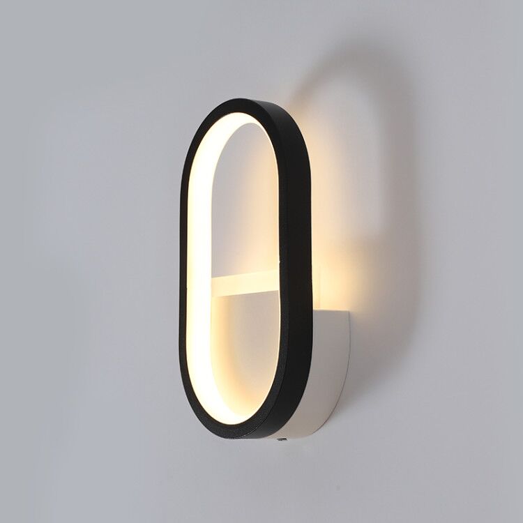 현대적인 북유럽 LED 벽등, 미니멀리스트 블랙 기하학 - Light Switch 리뷰 및 가격