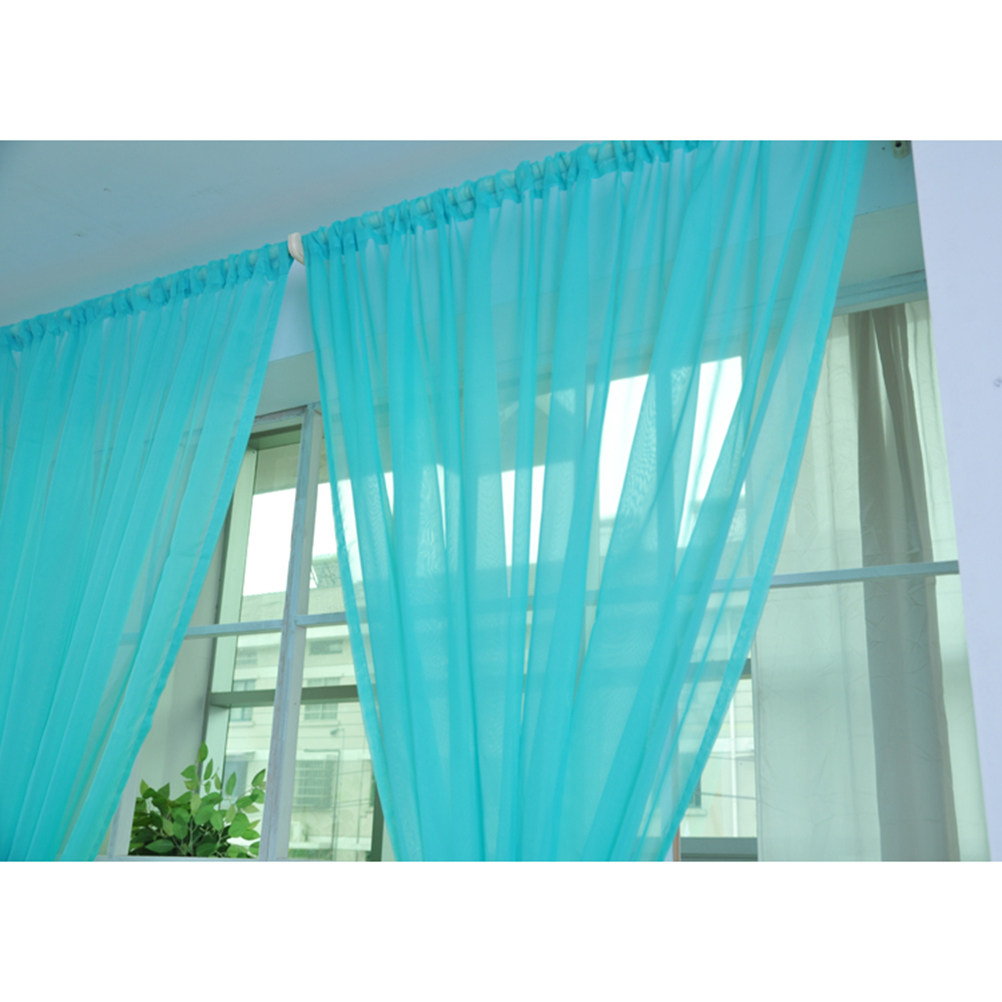 투명한 쉬어 소재의 창문 커튼, 침실 또는 거실 창문에 - Curtain Rods 리뷰 및 가격