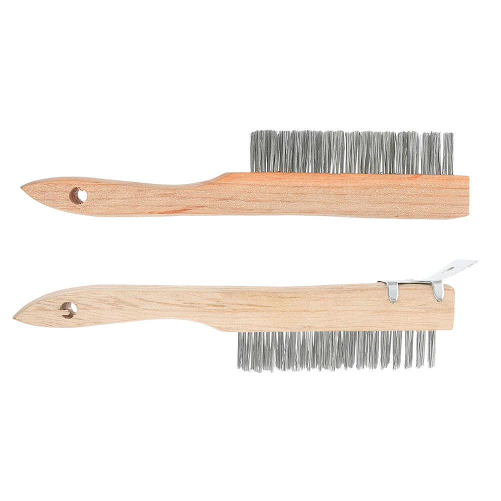 튼튼한 강철 와이어 브러시 2개, 나무 손잡이, 녹 제 - Paint Brush 리뷰 및 가격